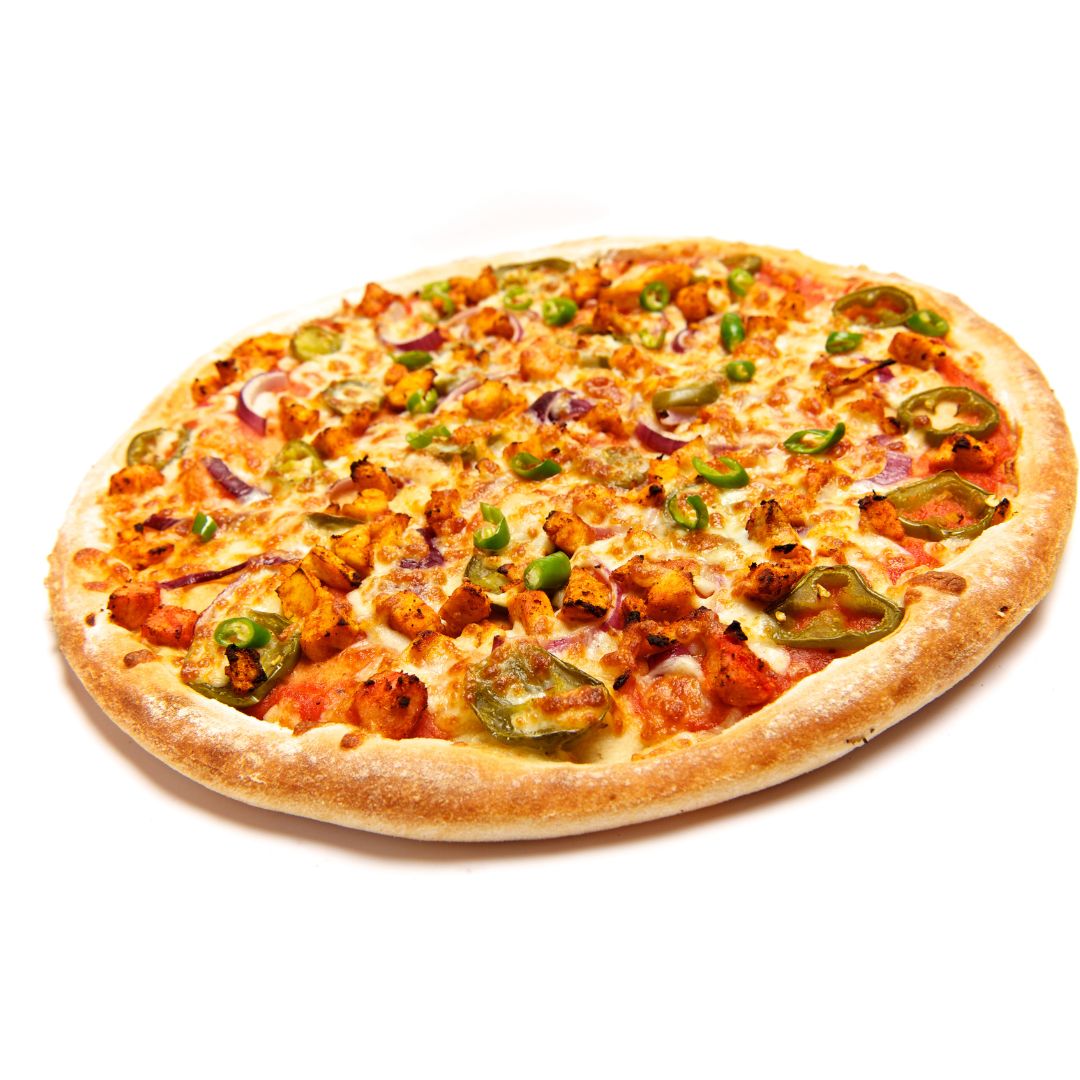 Chicken tikka pizza